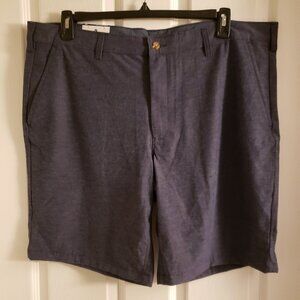 IZOD Golf Men's Straight Flat Front Dark Blue Classic Fit Shorts New NWT Size 40